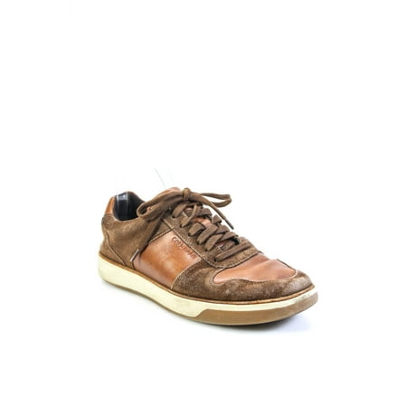 Pre-owned|Cole Haan Mens Lace Up Side Logo Low Top Sneakers Brown Leather Suede Size 9.5
Pre-owned|Cole Haan Mens Lace Up Side Logo Low Top Sneakers Brown Leather Suede Size 9.5