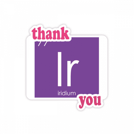 Chestry Elements Period Table Transition Metals Iridium Ir Thank You Stickers Quote Grateful
Chestry Elements Period Table Transition Metals Iridium Ir Thank You Stickers Quote Grateful