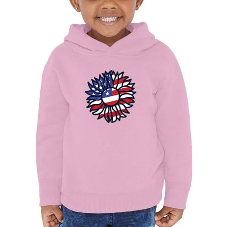 Patriotic Sunflower Bold Lineart Hoodie Toddler -Image by Shutterstock 2 Toddler