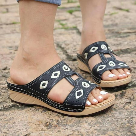 LIANGP Ladies Slippers Women Summer Hollow Out Slip-On Shoes Beach Open Toe Slippers Breathable Sandals Women s Shoes Black Size 8
LIANGP Ladies Slippers Women Summer Hollow Out Slip-On Shoes Beach Open Toe Slippers Breathable Sandals Women s Shoes Black Size 8