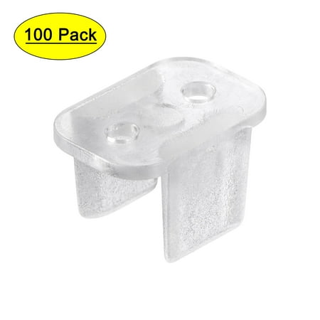Uxcell Fixing Clamps Holder for 8mm LED Neon Strips Mounting Clips 100 Pack