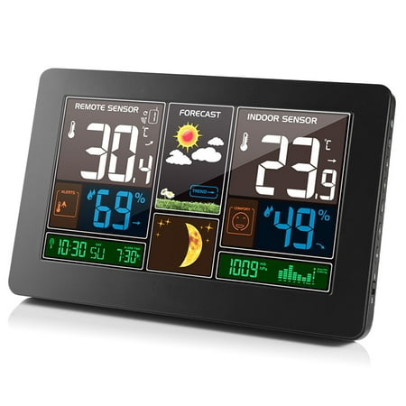 Htovila Wireless Weather Station Indoor Outdoor 3-in-1 Weather Thermometer Hygrometer Barometer USB Powered Room Temperature Monitor Battery Operated Humidity Meter Air Pressure Gauge
Htovila Wireless Weather Station Indoor Outdoor 3-in-1 Weather Thermometer Hygrometer Barometer USB Powered Room Temperature Monitor Battery Operated Humidity Meter Air Pressure Gauge