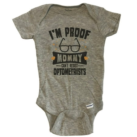 Funny Eye Doctor Baby Bodysuit - I m Proof Mommy Can t Resist Optometrists Baby Bodysuit - Grey
Funny Eye Doctor Baby Bodysuit - I m Proof Mommy Can t Resist Optometrists Baby Bodysuit - Grey