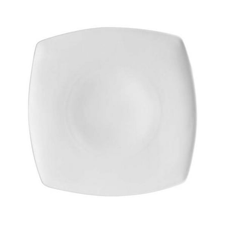 Clinton Square Flat Plate 6 Sq. X 1/2 H Porcelain Super White 36 packs
