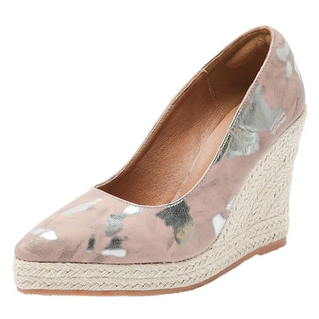 Cathalem Spring And Autumn New Slope Heel Thick Sole Pointed Shallow High Heel Slope Heel Shoes Pink 40
Cathalem Spring And Autumn New Slope Heel Thick Sole Pointed Shallow High Heel Slope Heel Shoes Pink 40
