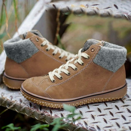 Boots For Women Casual Roman Short Ankle Boots Warm Cotton Snow Boots Shoes