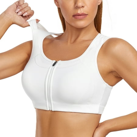 Irisnaya Women s High Impact Sports Bras Racerback Support with Front Closure Full Coverage Yoga Gym Workout Bras Padded(White X-Large)
Irisnaya Women s High Impact Sports Bras Racerback Support with Front Closure Full Coverage Yoga Gym Workout Bras Padded(White X-Large)