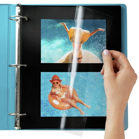 Photo Album Pages for 3 Ring Binder (50 Count) - Photo Album Self Adhesive Pages - 3 Ring Photo Albu
Photo Album Pages for 3 Ring Binder (50 Count) - Photo Album Self Adhesive Pages - 3 Ring Photo Albu