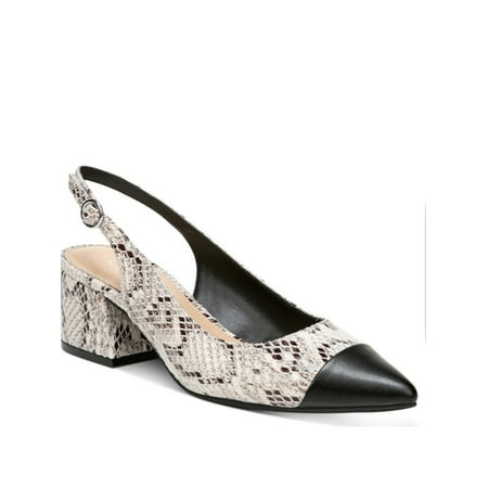 BAR III Womens Beige Snake Skin Padded Adjustable Tenley Pointed Toe Block Heel Buckle Slingback 10 M
BAR III Womens Beige Snake Skin Padded Adjustable Tenley Pointed Toe Block Heel Buckle Slingback 10 M