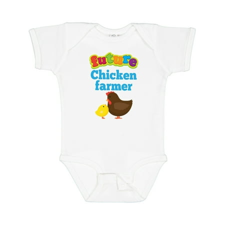 Inktastic Future Chicken Farmer Outfit Gift Baby Boy or Baby Girl Bodysuit