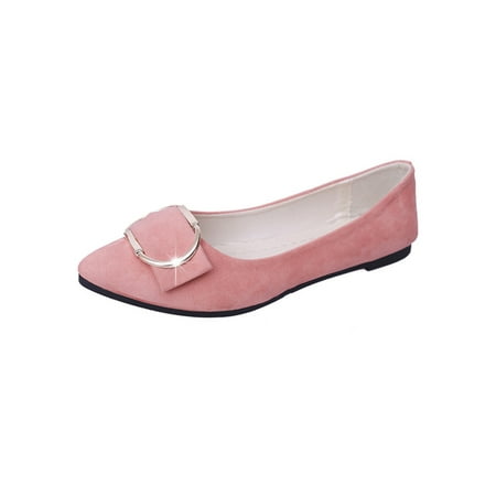 Woobling Women Dress Shoe Pointy Toe Ballet Flats Slip On Flat Shoes Womens Comfort Buckle Non-slip Pink 6.5
Woobling Women Dress Shoe Pointy Toe Ballet Flats Slip On Flat Shoes Womens Comfort Buckle Non-slip Pink 6.5
