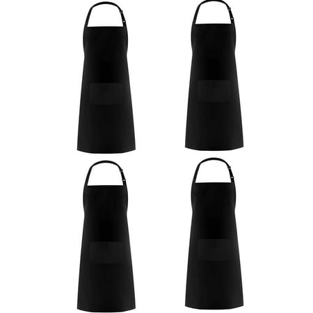 4 Pack Aprons with 2 Pockets for Cooking Cooking Cooking Cooking Adjustable Bib for Women and Men Black 
4 Pack Aprons with 2 Pockets for Cooking Cooking Cooking Cooking Adjustable Bib for Women and Men Black