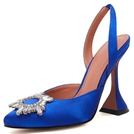 Jeanewpole1 Women s High Heel Crystal Slingback Pumps Pointed Toe Strappy Triangle Heeled Party Wedding Bride Pump Shoes
Jeanewpole1 Women s High Heel Crystal Slingback Pumps Pointed Toe Strappy Triangle Heeled Party Wedding Bride Pump Shoes