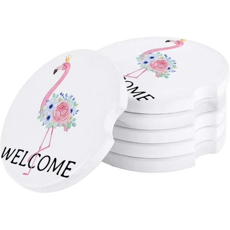 ZHANZZK Summer Pink Flamingo and Fresh Flowers Set of 4 Car Coaster for Drinks Absorbent Ceramic Stone Coasters Cup Mat with Cork Base for Home Kitchen Room Coffee Table Bar Decor
ZHANZZK Summer Pink Flamingo and Fresh Flowers Set of 4 Car Coaster for Drinks Absorbent Ceramic Stone Coasters Cup Mat with Cork Base for Home Kitchen Room Coffee Table Bar Decor