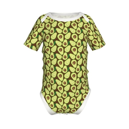 Lukts Avocado Print Baby Short Sleeve Romper Onesie for Newborn Baby Boys and Girls-2 Years 
Lukts Avocado Print Baby Short Sleeve Romper Onesie for Newborn Baby Boys and Girls-2 Years