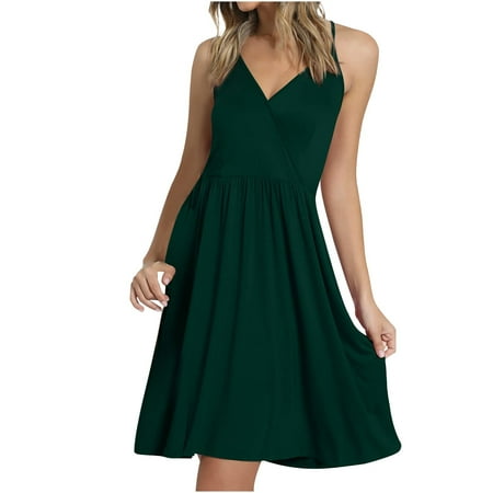 Dresses for Women 2022 White Dress Women Fashion Women Summer Solid Causal V-Neck Sleeveless Vacation Mini Dress on Clearance Women s Dresses Womens Tops Dressy Casual Green 2XL
Dresses for Women 2022 White Dress Women Fashion Women Summer Solid Causal V-Neck Sleeveless Vacation Mini Dress on Clearance Women s Dresses Womens Tops Dressy Casual Green 2XL