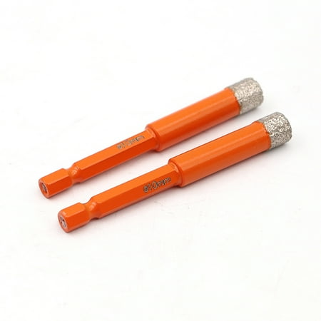 Dry Diamond Drill Bits 2pcs 3/8 with Quick Change Hex Shank for Granite Marble Porcelain Tile Ceramic
Dry Diamond Drill Bits 2pcs 3/8 with Quick Change Hex Shank for Granite Marble Porcelain Tile Ceramic
