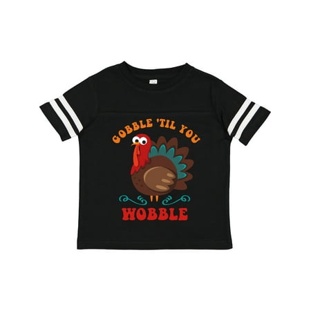 Inktastic Gobble Wobble Turkey Gift Toddler Boy or Toddler Girl T-Shirt