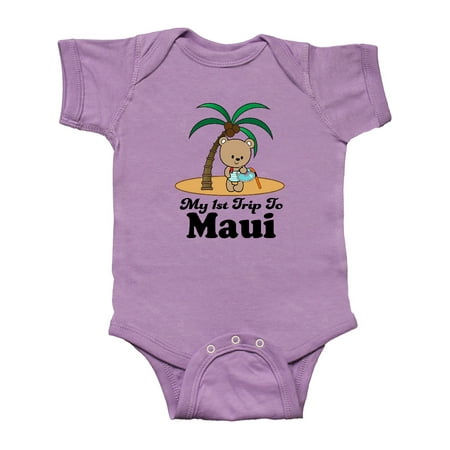Inktastic 1st Trip to Maui Hawaii Gift Baby Boy or Baby Girl Bodysuit