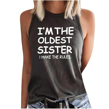 Women s Fashion Casual Printing Round Neck Sleeveless T Shirt Pullover Tops Corset Tops For Women Gray L
Women s Fashion Casual Printing Round Neck Sleeveless T Shirt Pullover Tops Corset Tops For Women Gray L