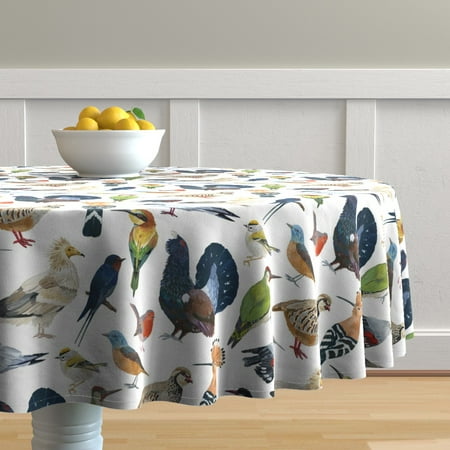 Cotton Sateen Tablecloth 90 Round - Bird Species Birds Rainbow Robin Woodpecker Scientific Print Custom Table Linens by Spoonflower
Cotton Sateen Tablecloth 90 Round - Bird Species Birds Rainbow Robin Woodpecker Scientific Print Custom Table Linens by Spoonflower