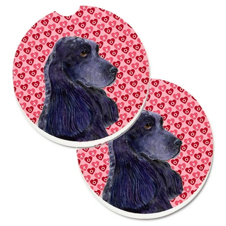 Carolines Treasures SS4471CARC Black Cocker Spaniel Hearts Love Valentines Day Set of 2 Cup Holder Car Coasters Large
Carolines Treasures SS4471CARC Black Cocker Spaniel Hearts Love Valentines Day Set of 2 Cup Holder Car Coasters Large