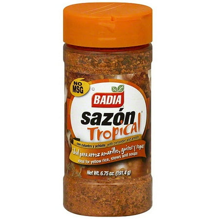 Badia Tropical Spice Seasoning With Coriander And Annatto, 6.75 oz (Pack of 12)
