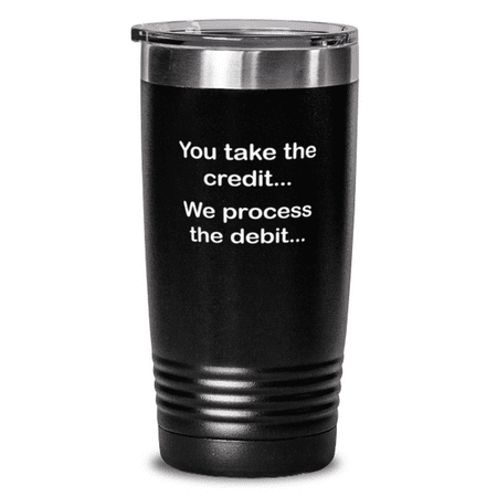 Accountant Tumbler - Accountant Mug - We Process The Debit - Accountant Mug Black 20oz
Accountant Tumbler - Accountant Mug - We Process The Debit - Accountant Mug Black 20oz