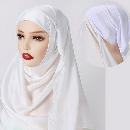 Women Muslim Hijab Headscarf With Inner Bonnet Cap Instant Turban Wrap Amira Hat
Women Muslim Hijab Headscarf With Inner Bonnet Cap Instant Turban Wrap Amira Hat