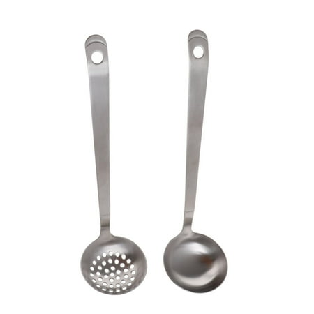 2PCS Stainless Steel Soup Ladle Colander Long Handle Scoop Hot Pot Spoons Strainer Kitchen Tools
2PCS Stainless Steel Soup Ladle Colander Long Handle Scoop Hot Pot Spoons Strainer Kitchen Tools