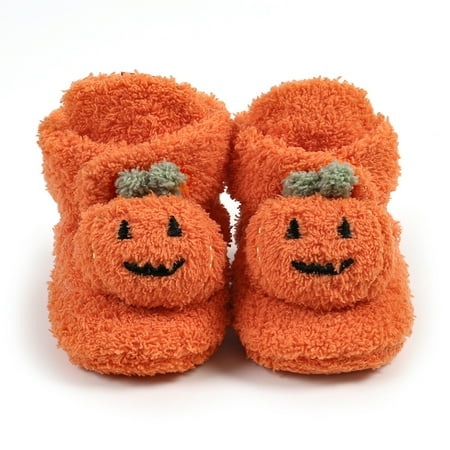 Baby Girls Halloween Pumpkin Booties Infant Crib Shoes Plush Winter Boots for Halloween
Baby Girls Halloween Pumpkin Booties Infant Crib Shoes Plush Winter Boots for Halloween