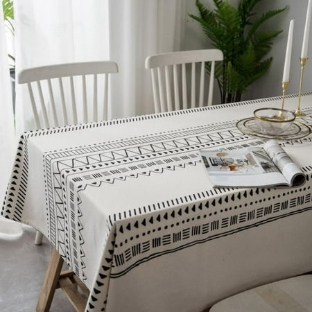 Boho Style Geometric Tablecloth - Cotton Linen Table Cover Kitchen Dining Room Restaurant Party Decoration (Cream Rectangle)
Boho Style Geometric Tablecloth - Cotton Linen Table Cover Kitchen Dining Room Restaurant Party Decoration (Cream Rectangle)