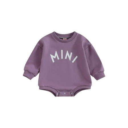 Baby Girls Boys Sweatshirts Rompers Letter Print Crew Neck Long Sleeve Jumpsuits Infant Fall Bodysuits 
Baby Girls Boys Sweatshirts Rompers Letter Print Crew Neck Long Sleeve Jumpsuits Infant Fall Bodysuits