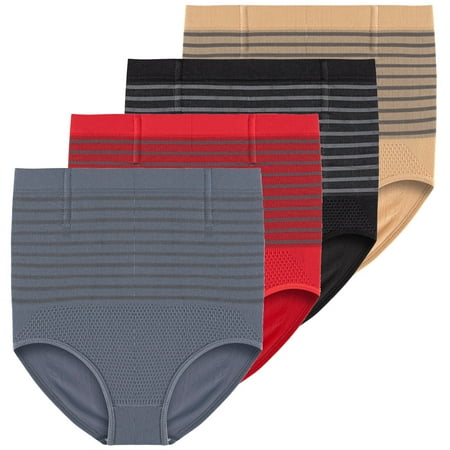 Sehao High Rise Underwear Women 4 Pieces Panties for Women s Girls Solid Color Patchwork Briefs Panties Underwear Knickers Bikini Underpants Ployester 
Sehao High Rise Underwear Women 4 Pieces Panties for Women s Girls Solid Color Patchwork Briefs Panties Underwear Knickers Bikini Underpants Ployester