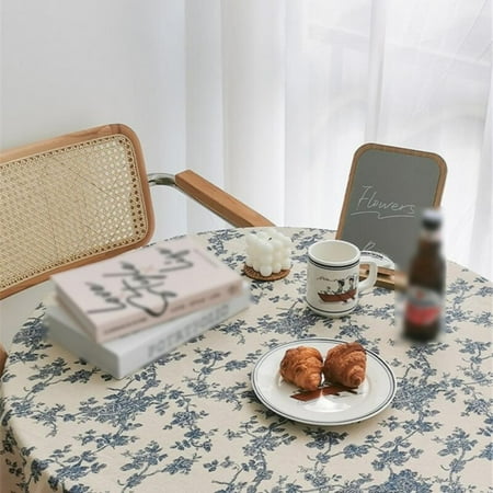 Clearance! Retro Floral Blue Table Cloth Cotton Linen Tablecloth Dining Table Wedding Decoration Banquet Table Cover 150*300cm
Clearance! Retro Floral Blue Table Cloth Cotton Linen Tablecloth Dining Table Wedding Decoration Banquet Table Cover 150*300cm