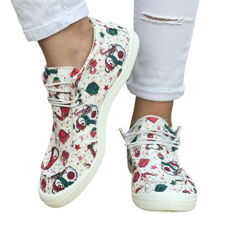 Women Low Top Casual Shoes Non-slipped and Wear Resistant Suitable for Camping Indoor Walking 36 White Christmas Gift Boat Shoes
Women Low Top Casual Shoes Non-slipped and Wear Resistant Suitable for Camping Indoor Walking 36 White Christmas Gift Boat Shoes