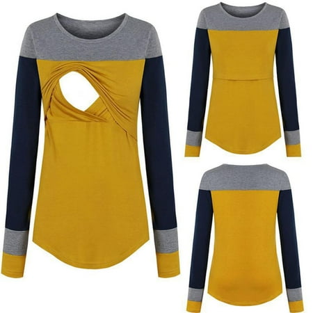 Maternity Clothes For Women Clearance Women Maternity Nursing Clothes Long Sleeve Patchwork Breastfeeding Blouse Tops
Maternity Clothes For Women Clearance Women Maternity Nursing Clothes Long Sleeve Patchwork Breastfeeding Blouse Tops