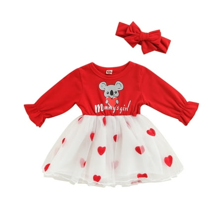 Newborn Baby Girl Valentine s Day Outfits Tutu Dress Toddler Long Sleeve Heart Print Tulle Dresses + Headband Set
Newborn Baby Girl Valentine s Day Outfits Tutu Dress Toddler Long Sleeve Heart Print Tulle Dresses + Headband Set