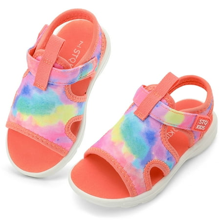 STQ Girls Sandals Outdoor Lightweight Hook And Loop Non Slip Beach Shoes For Toddler Spring And Summer
STQ Girls Sandals Outdoor Lightweight Hook And Loop Non Slip Beach Shoes For Toddler Spring And Summer