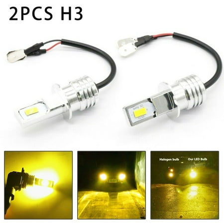 Super Bright H3 CSP LED Fog Light Bulbs Conversion Kit 80W 2000LM 3000K Yellow
Super Bright H3 CSP LED Fog Light Bulbs Conversion Kit 80W 2000LM 3000K Yellow