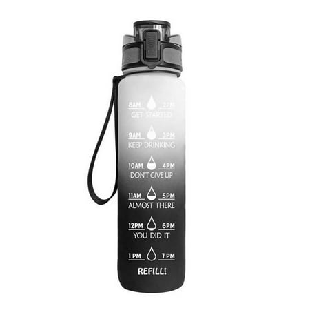 Laideyi Motivational Water Bottle 1L Drinking Water Cups Leakproof Frosted Sports Water Bottle with Time Scales for Fitness Gym & Outdoor Exercise fitting
Laideyi Motivational Water Bottle 1L Drinking Water Cups Leakproof Frosted Sports Water Bottle with Time Scales for Fitness Gym & Outdoor Exercise fitting