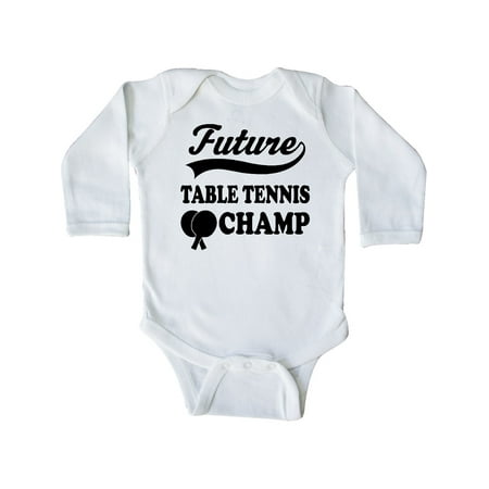 Inktastic Table Tennis Future Champ Gift Baby Boy or Baby Girl Long Sleeve Bodysuit
Inktastic Table Tennis Future Champ Gift Baby Boy or Baby Girl Long Sleeve Bodysuit