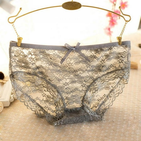 Wisremt Women Sexy Lingerie Lace Underpant Slim Size Floral Lace Sexy Elastic Waist See Through Seamless Panties Gray/1Pc
Wisremt Women Sexy Lingerie Lace Underpant Slim Size Floral Lace Sexy Elastic Waist See Through Seamless Panties Gray/1Pc