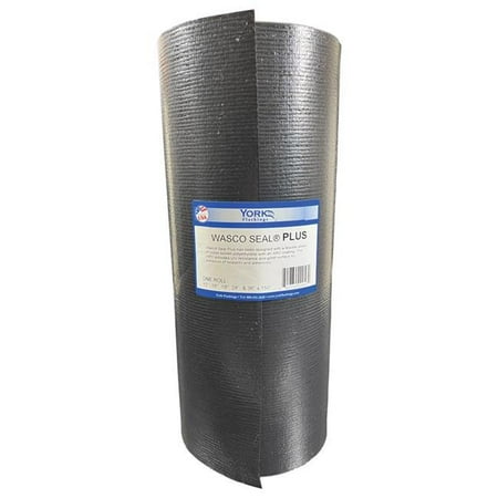 York 4014431 12 in. x 150 ft. Wasco Seal Polyethylene Flashing Black