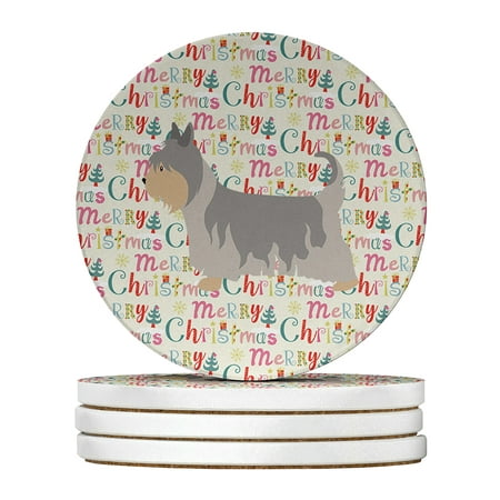 Australian Silky Terrier Merry Christmas Large Sandstone Coasters Pack of 4 4 in x 4 in
Australian Silky Terrier Merry Christmas Large Sandstone Coasters Pack of 4 4 in x 4 in