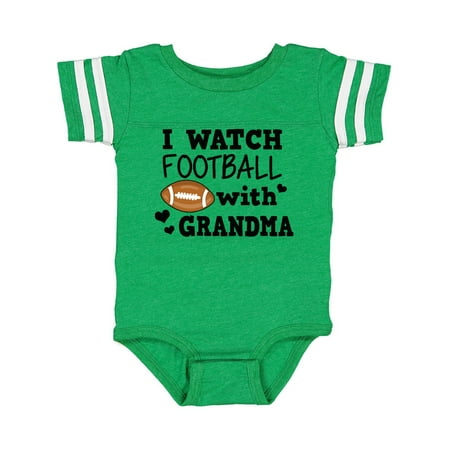 Inktastic I Watch Football with My Grandma Gift Baby Boy Bodysuit
