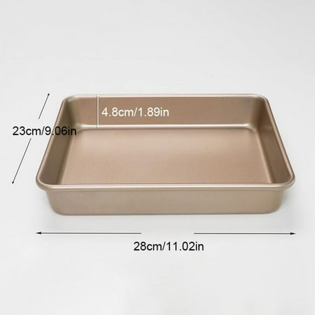 Hazel Golden Bread Pan High Quality Coating Baking Dishes Rectangle Steel Cake Molds Kitchen Dessert Cake Tools
Hazel Golden Bread Pan High Quality Coating Baking Dishes Rectangle Steel Cake Molds Kitchen Dessert Cake Tools