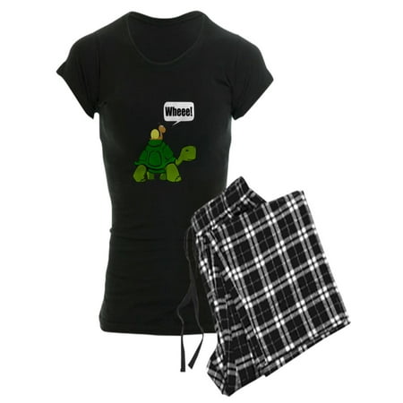 CafePress - Snail Turtle Ride Pajamas - Women s Dark Pajamas