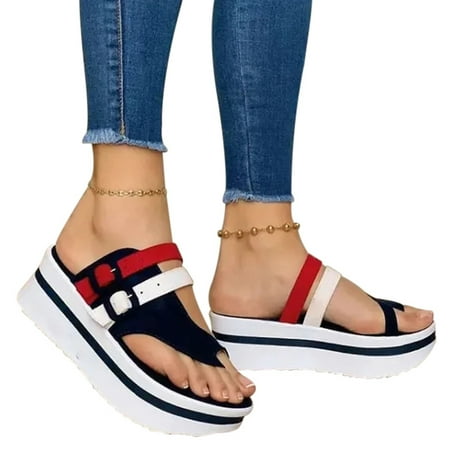 Women\ s Sandals Summer Beach Casual Shoes Platform Peep Toe Sandals Thick Heels Slip on Buckle Shoes New
Women\ s Sandals Summer Beach Casual Shoes Platform Peep Toe Sandals Thick Heels Slip on Buckle Shoes New