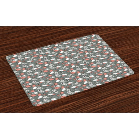 Garden Art Placemats Set of 4 Pattern Design with Hand Drawn Style Flowers and Floral Elements Romantic Rustic Washable Fabric Place Mats for Dining Room Kitchen Table Decor Multicolor by Ambesonne
Garden Art Placemats Set of 4 Pattern Design with Hand Drawn Style Flowers and Floral Elements Romantic Rustic Washable Fabric Place Mats for Dining Room Kitchen Table Decor Multicolor by Ambesonne